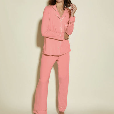 Cosabella Bella Relaxed Longsleeve PJ Set AMORE9545-Loungewear-Cosabella-Coral Breeze-XSmall-Anna Bella Fine Lingerie, Reveal Your Most Gorgeous Self!