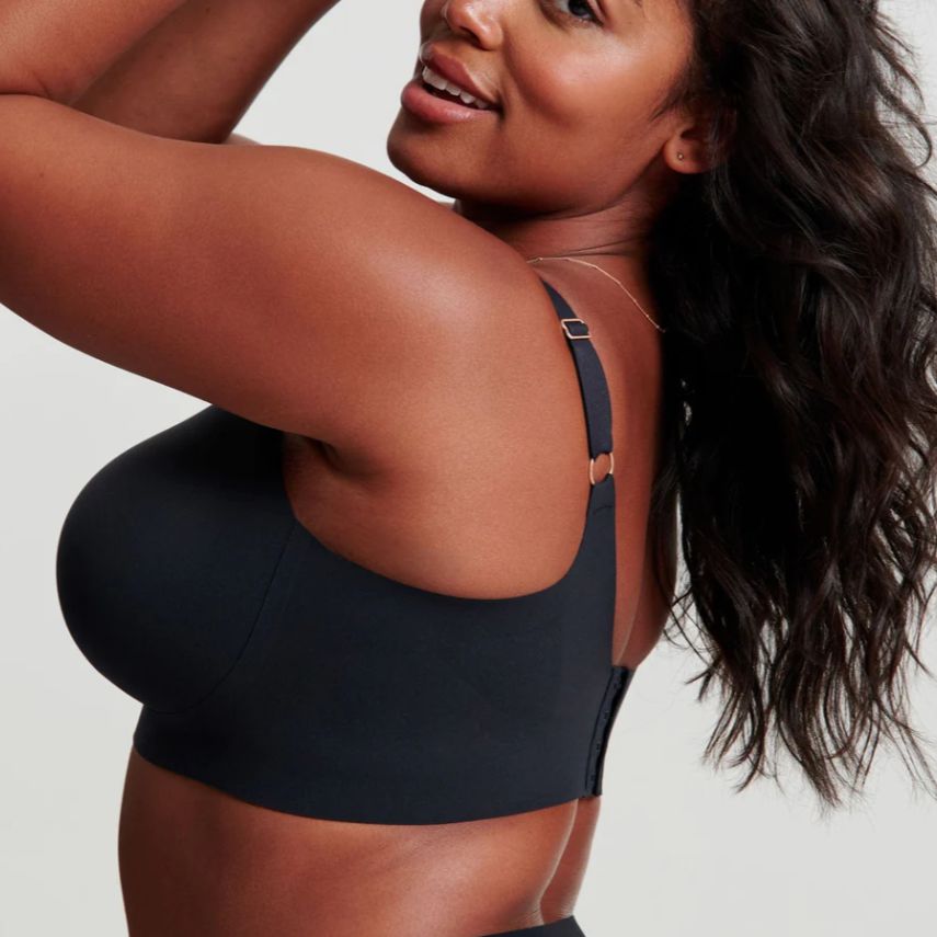 Evelyn & Bobbie Beyond Bra in Limited Black with Rose Gold – Anna