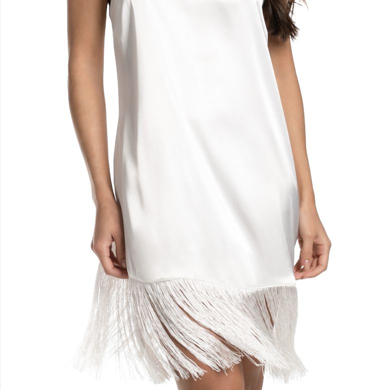 Jonquil Juliet Fringe Chemise JUE011 in Ivory-Loungewear-Jonquil in Bloom-Ivory-XSmall-Anna Bella Fine Lingerie, Reveal Your Most Gorgeous Self!