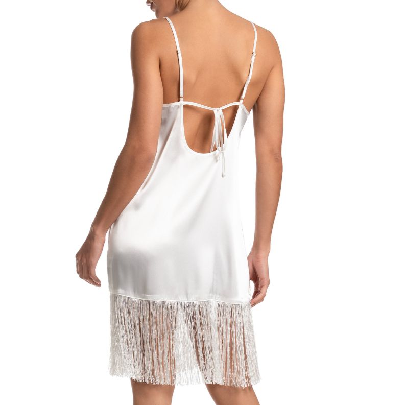 Jonquil Juliet Fringe Chemise JUE011 in Ivory-Loungewear-Jonquil in Bloom-Ivory-XSmall-Anna Bella Fine Lingerie, Reveal Your Most Gorgeous Self!