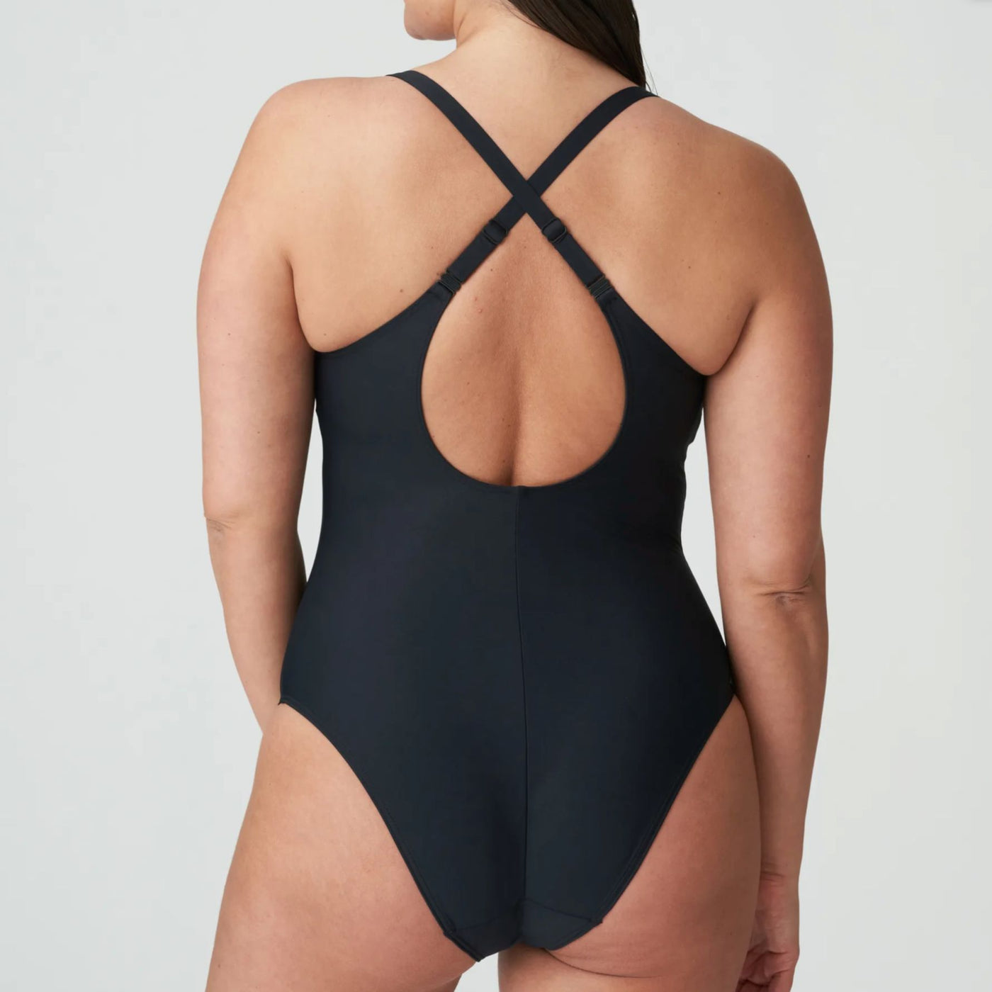 Prima Donna Damietta Padded Wireless Swimsuit 4011638-Swimwear-Prima Donna-Black-34-D-Anna Bella Fine Lingerie, Reveal Your Most Gorgeous Self!