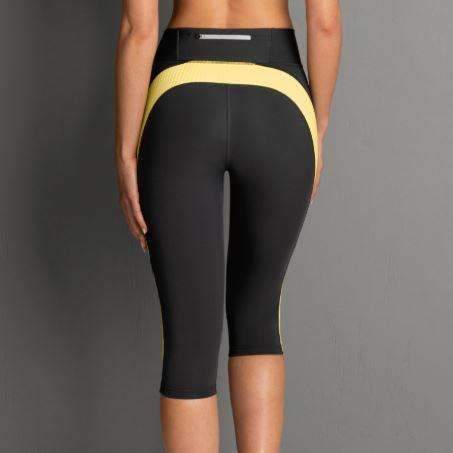 Anita Active Sports Tights Fitness 1685-Active Wear-Anita-Yellow/Anthracite-M-Anna Bella Fine Lingerie, Reveal Your Most Gorgeous Self!