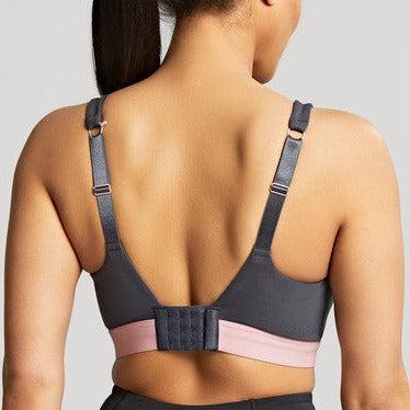 Panache Ultra Perform Non Padded Wired Sports Bra 5022-Sports Bras-Panache-Charcoal-36-D-Anna Bella Fine Lingerie, Reveal Your Most Gorgeous Self!