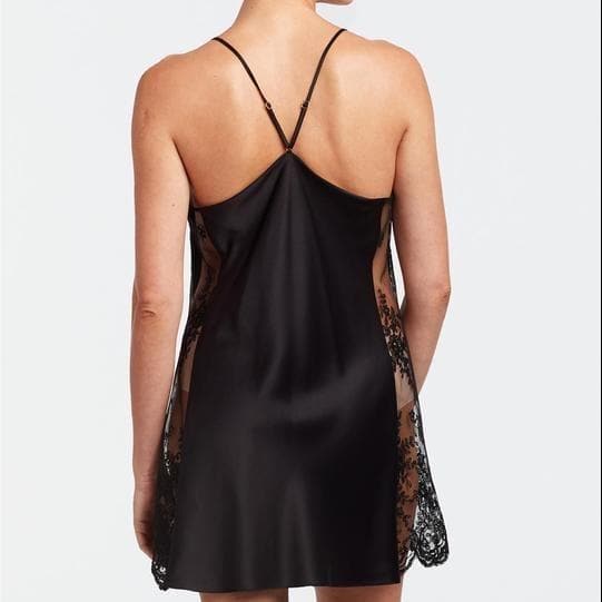 Rya Collection Darling Short Chemise 207 in Black-Loungewear-Rya Collection-Black-XSmall-Anna Bella Fine Lingerie, Reveal Your Most Gorgeous Self!