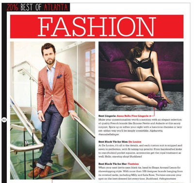 Winner Best Lingerie of Atlanta 2016 by Jezebel Magazine