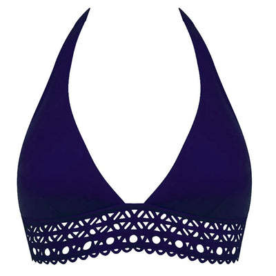 Lise Charmel Ajourage Couture Triangle Bra ABA2015-Swimwear-Lise Charmel-Blue Crystal-Small-Anna Bella Fine Lingerie, Reveal Your Most Gorgeous Self!