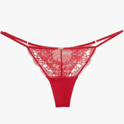 Ajour Gelato Lace G-String in Red C226A-Panties-Ajour-Red-XSmall-Anna Bella Fine Lingerie, Reveal Your Most Gorgeous Self!