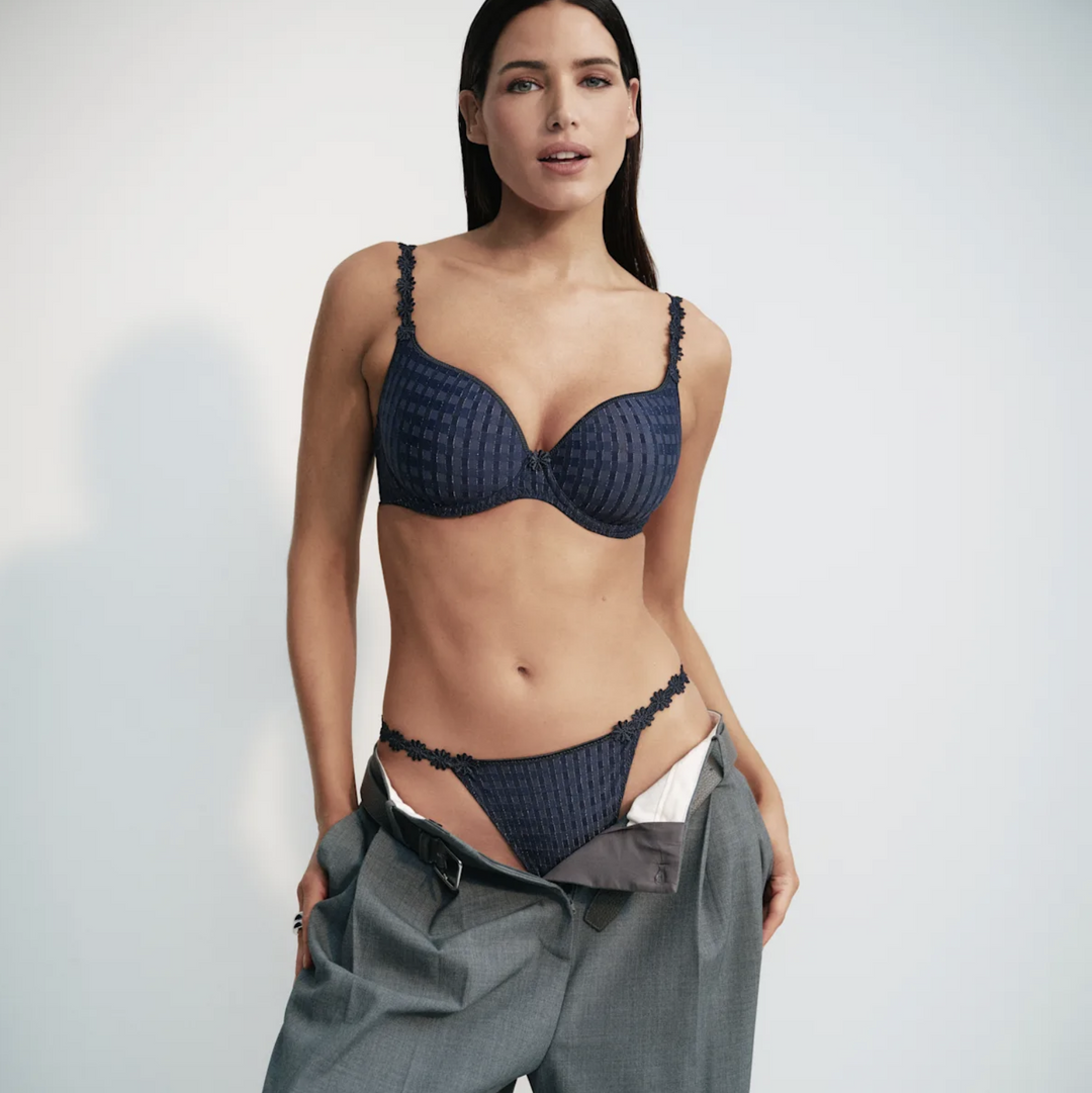 Marie Jo Avero Mini Thong in Velvet Blue 0600413