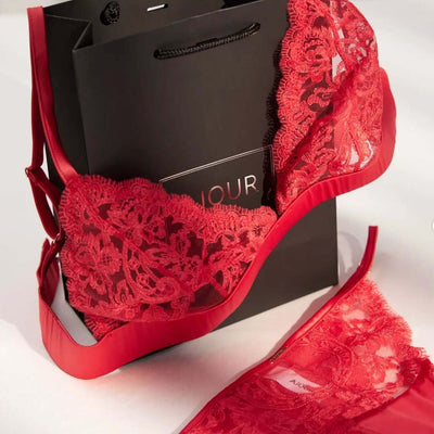 Ajour Gelato Lace Bralette in Red BM4-Bralette-Ajour-Red-XSmall-Anna Bella Fine Lingerie, Reveal Your Most Gorgeous Self!