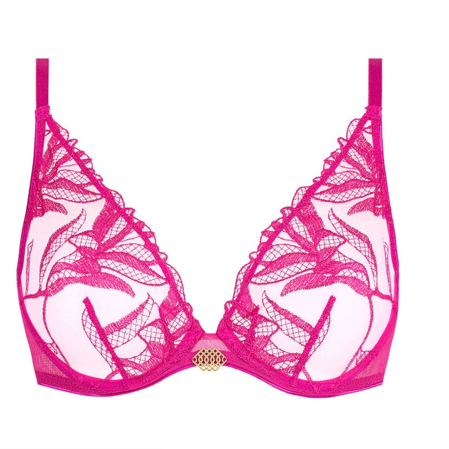Aubade Sweet Euphoria UW Triangle Bra in Passion Rose 6BF12-Anna Bella Fine Lingerie-Passion Rose-30-F