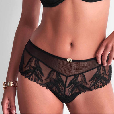 Aubade Sweet Euphoria Cheeky Brief in Black 6B70-Anna Bella Fine Lingerie-Black-XSmall-