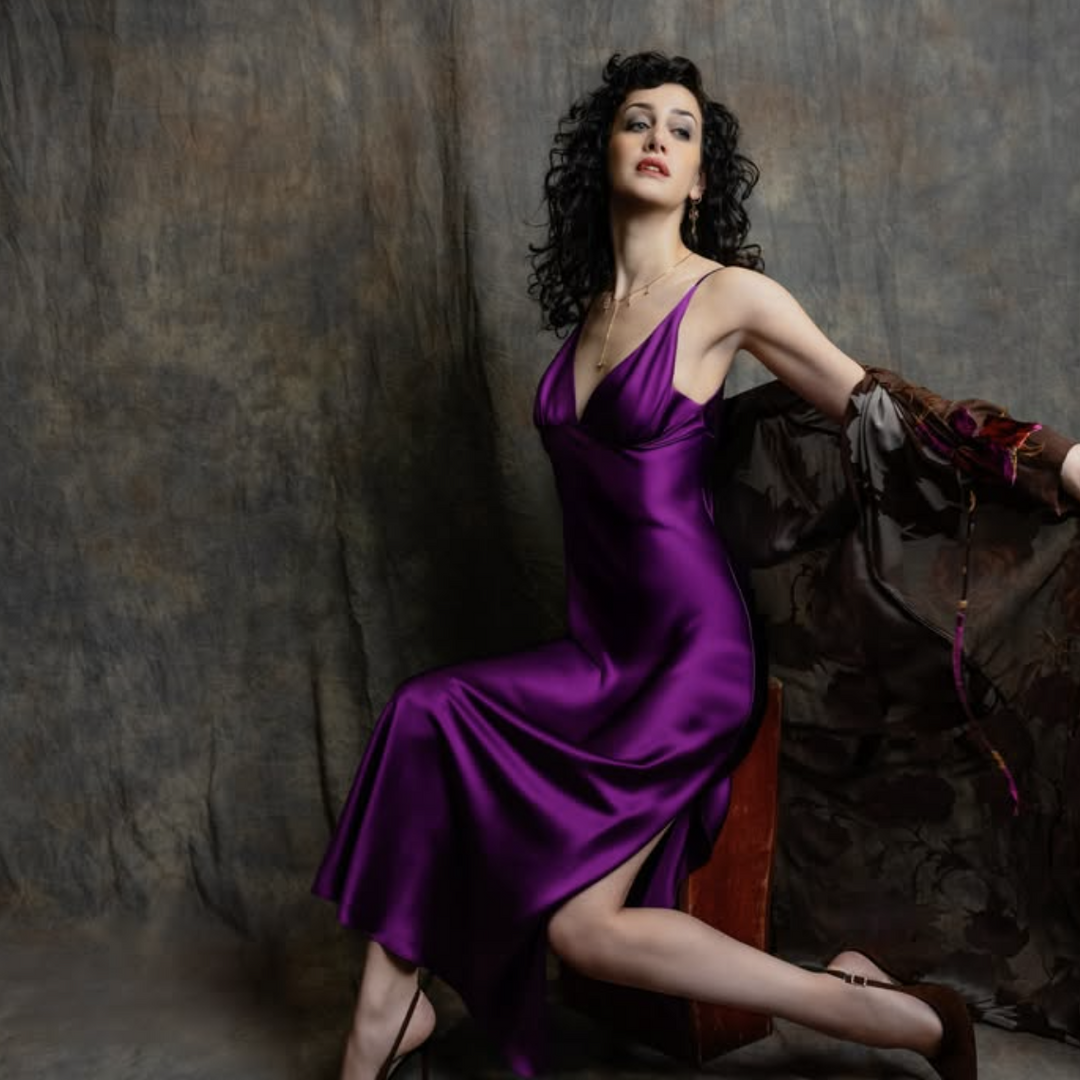 Christine Carmen Gown CHAR7054 in Emperor Purple