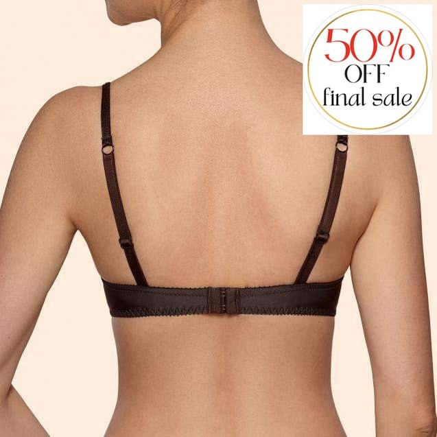 Ajour Alicia Padded Push Up Bra BP68-Bras-Ajour-Chocolate-34-B-Anna Bella Fine Lingerie, Reveal Your Most Gorgeous Self!