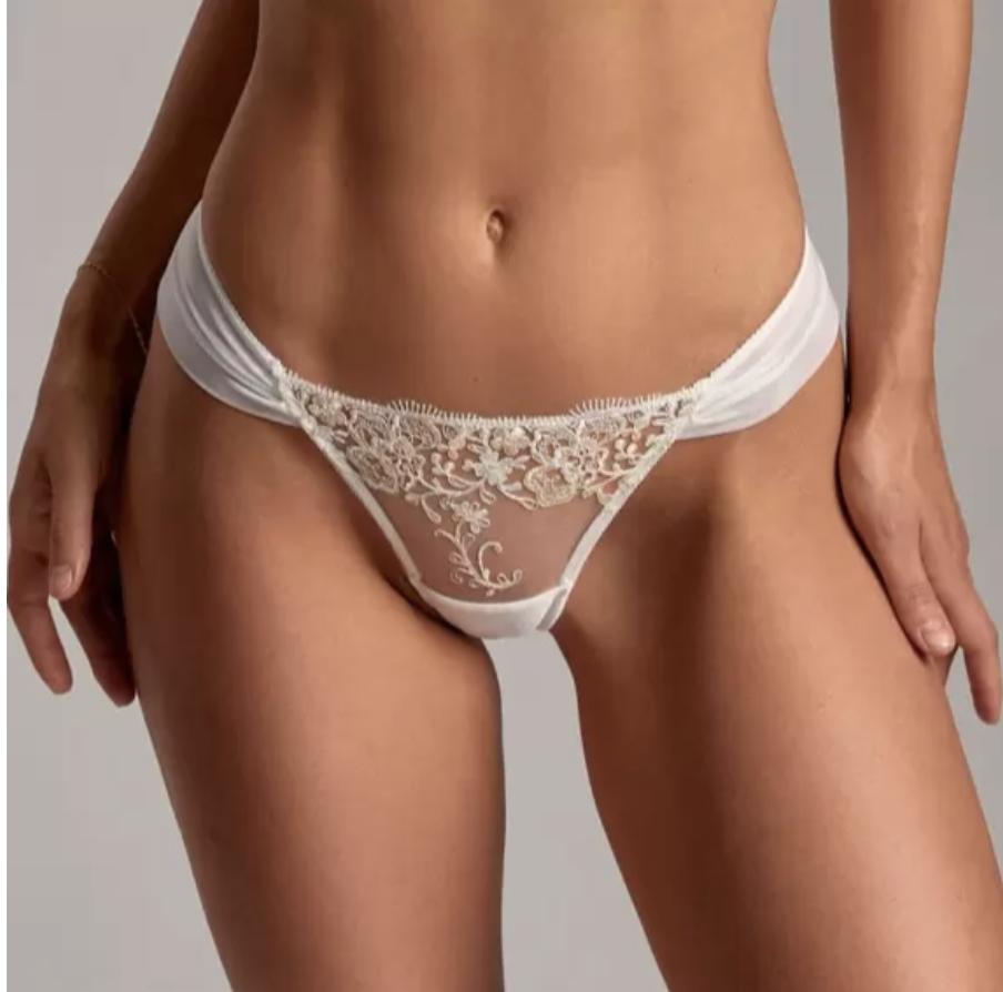 Ajour Andante Lace G-String C226-Anna Bella Fine Lingerie-Milk-XSmall-