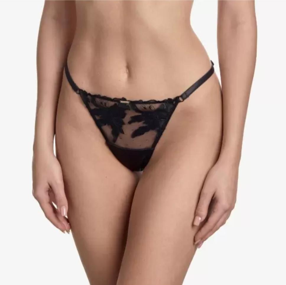Ajour Astalis Adjustable G-String C226-Anna Bella Fine Lingerie-Black-XSmall-
