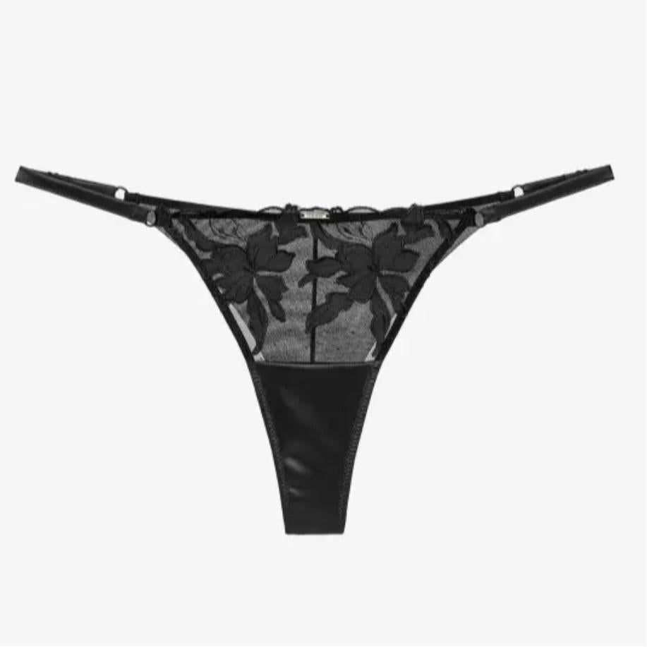 Ajour Astalis Adjustable G-String C226-Anna Bella Fine Lingerie-Black-XSmall-