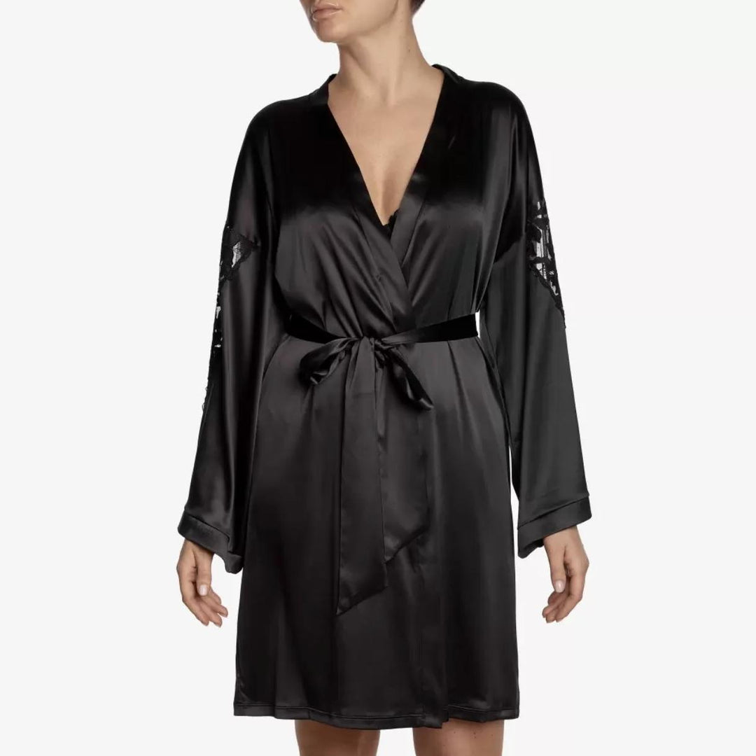 Ajour Astralis Lounge Robe KIM2-Robes-Ajour-Black-XSmall/Small-Anna Bella Fine Lingerie, Reveal Your Most Gorgeous Self!