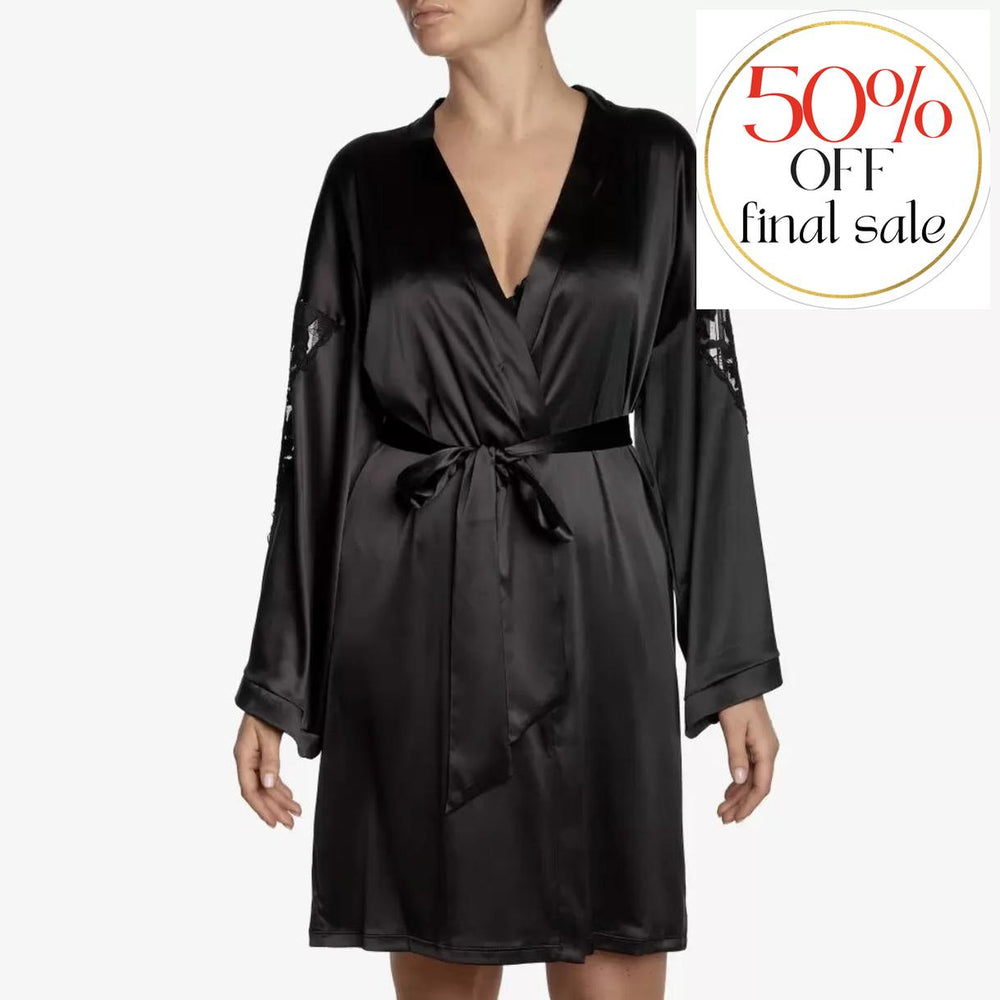 Ajour Astralis Lounge Robe KIM2-Robes-Ajour-Black-XSmall/Small-Anna Bella Fine Lingerie, Reveal Your Most Gorgeous Self!