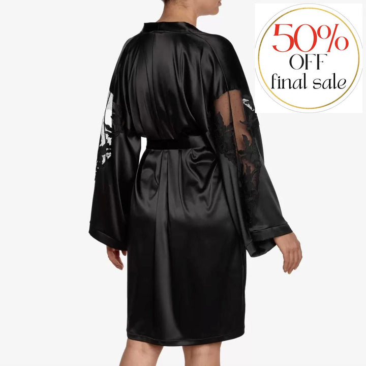 Ajour Astralis Lounge Robe KIM2-Robes-Ajour-Black-XSmall/Small-Anna Bella Fine Lingerie, Reveal Your Most Gorgeous Self!