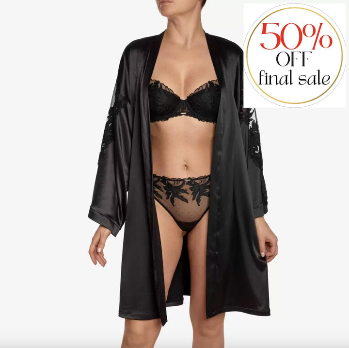 Ajour Astralis Lounge Robe KIM2-Robes-Ajour-Black-XSmall/Small-Anna Bella Fine Lingerie, Reveal Your Most Gorgeous Self!