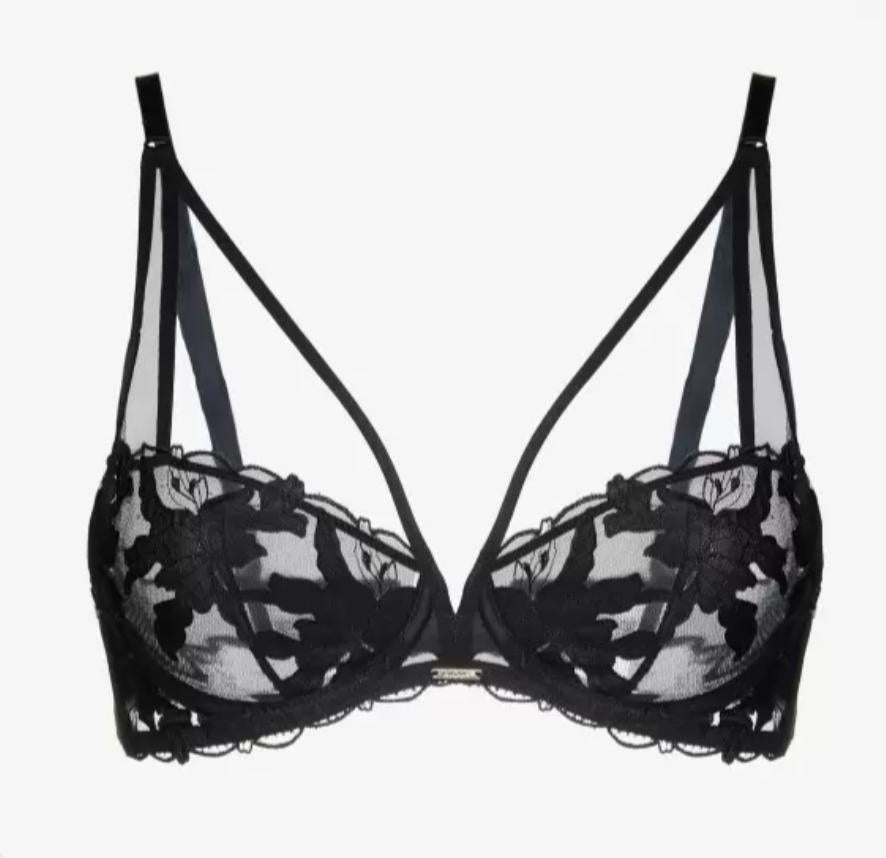 Ajour Astralis Plunge UW Bra BM10-Bras-Ajour-Black-32-C-Anna Bella Fine Lingerie, Reveal Your Most Gorgeous Self!