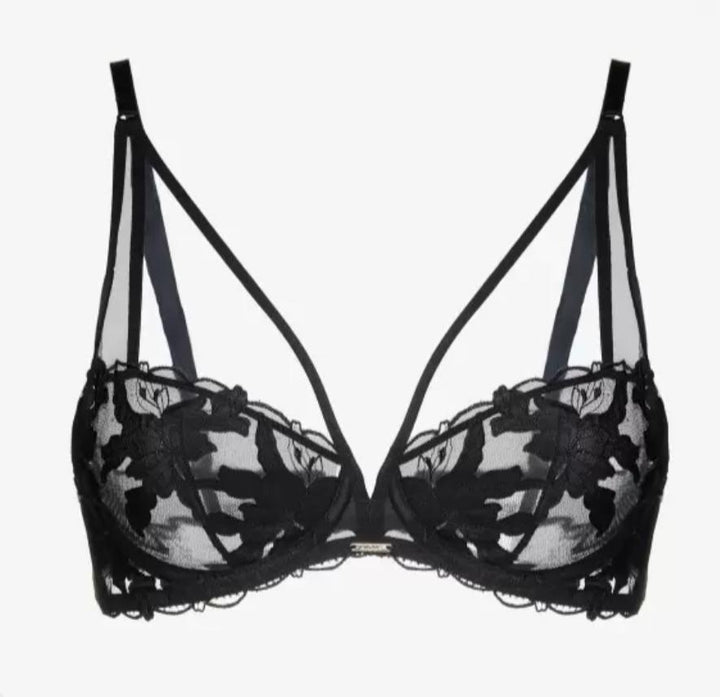 Ajour Astralis Plunge UW Bra BM10-Bras-Ajour-Black-32-C-Anna Bella Fine Lingerie, Reveal Your Most Gorgeous Self!