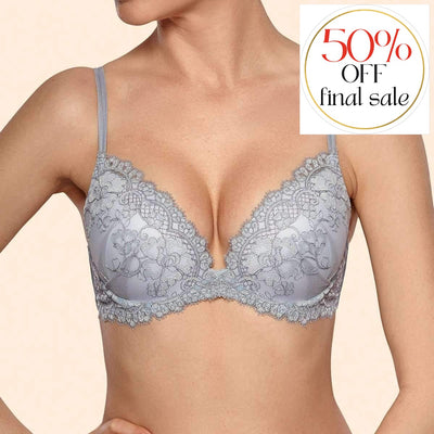 Ajour Calypso Padded Push Up Bra BP62-Anna Bella Fine Lingerie-Ice Grey-32-C