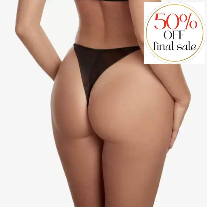 Ajour Campo Del Moro Lace G-String C226-Panties-Ajour-Black-XSmall-Anna Bella Fine Lingerie, Reveal Your Most Gorgeous Self!