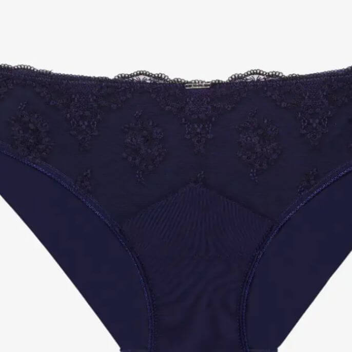 Ajour Capricieux Seamless Back Panty T88 in Dark Blue-Anna Bella Fine Lingerie-Dark Blue-Small-