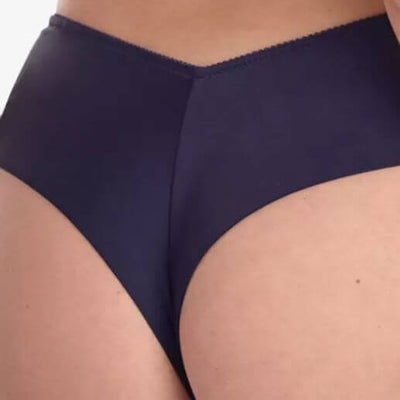 Ajour Capricieux Seamless Back Thongs C170 in Dark Blue-Panties-Ajour-Dark Blue-XSmall-Anna Bella Fine Lingerie, Reveal Your Most Gorgeous Self!