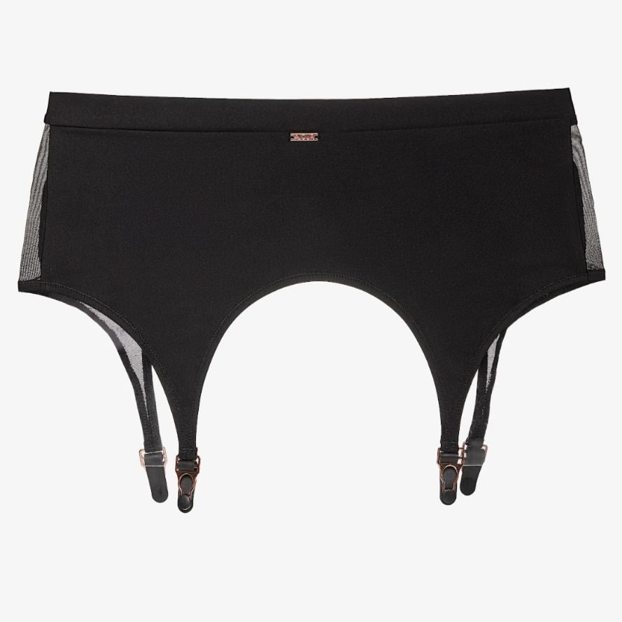 Ajour Carnaby Garter Belt PJ1-Garter Belt-Ajour-Black-XSmall-Anna Bella Fine Lingerie, Reveal Your Most Gorgeous Self!