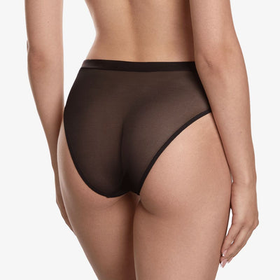 Ajour Carnaby High Waist Panties T7-Anna Bella Fine Lingerie-Black-Small-