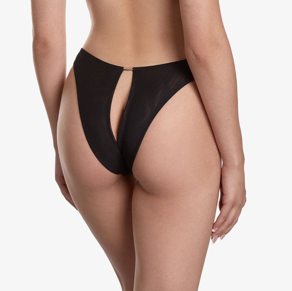 Ajour Carnaby Sexy Panty T17-Panties-Ajour-Black-XSmall-Anna Bella Fine Lingerie, Reveal Your Most Gorgeous Self!