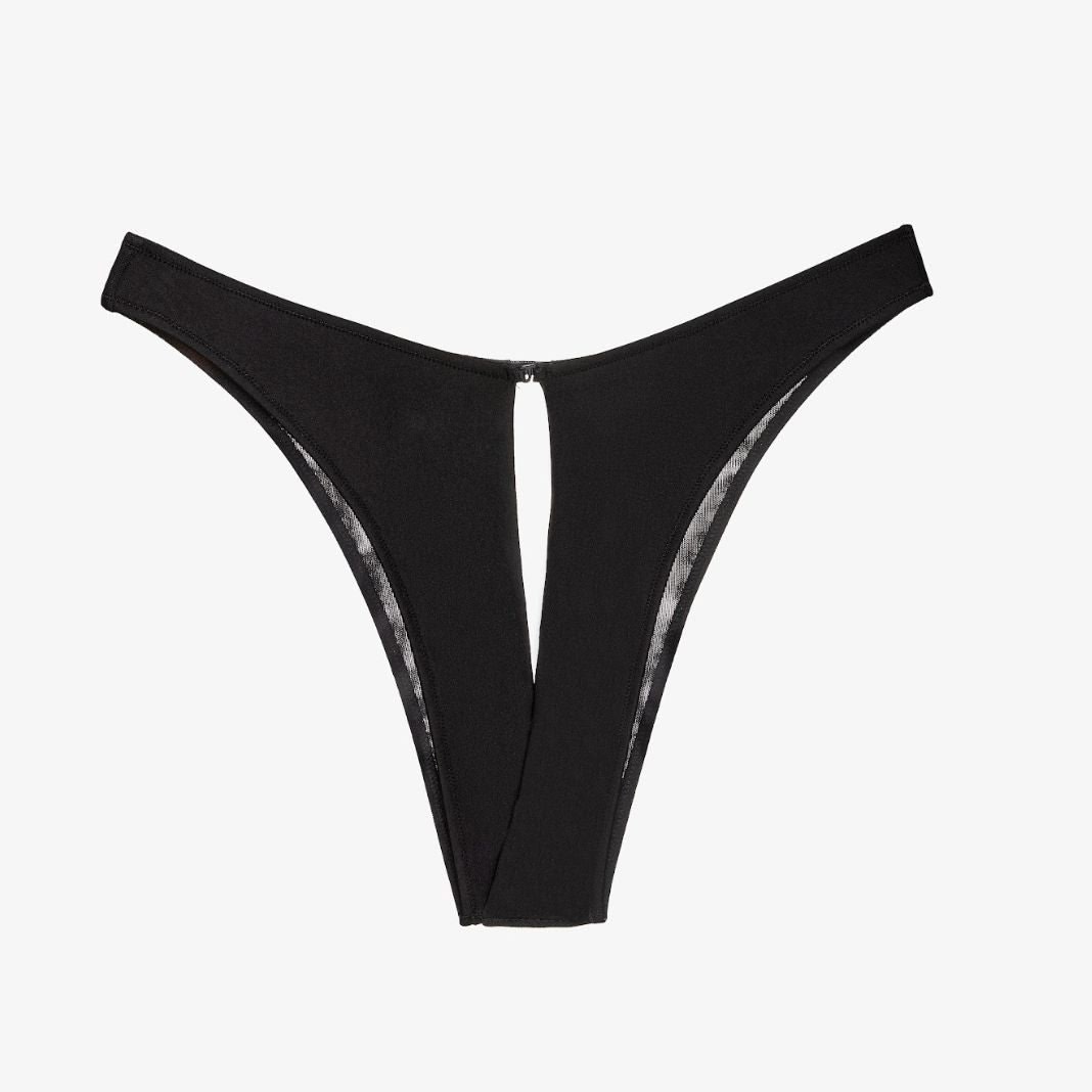 Ajour Carnaby Sexy Panty T17-Panties-Ajour-Black-XSmall-Anna Bella Fine Lingerie, Reveal Your Most Gorgeous Self!