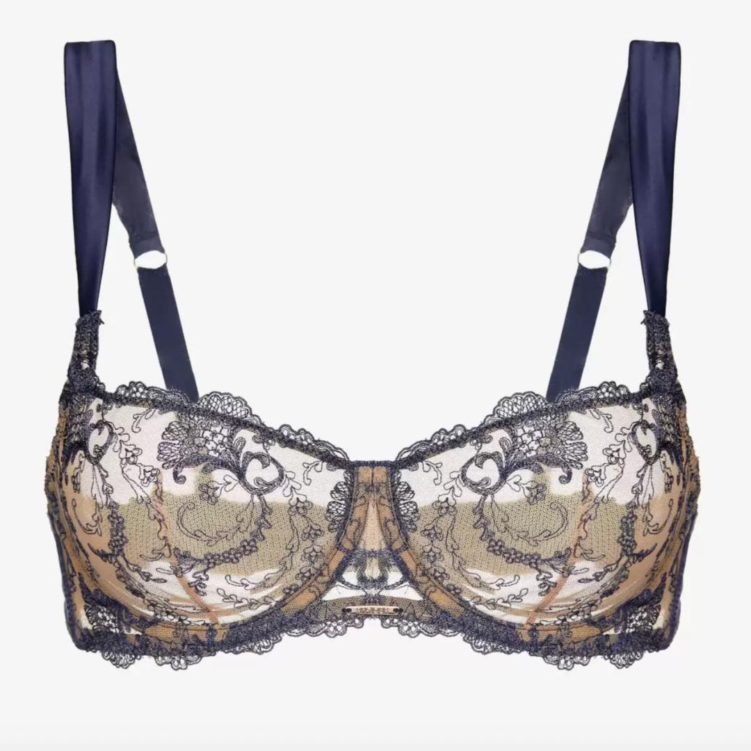 Ajour Celestial UW Bra with Vertical Seam BM7-Bras-Ajour-Indigo-32-D-Anna Bella Fine Lingerie, Reveal Your Most Gorgeous Self!