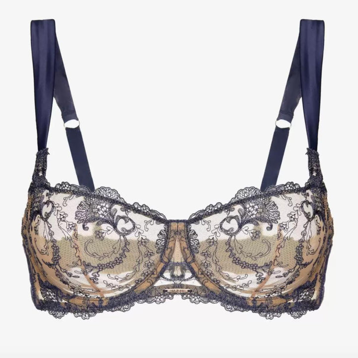 Ajour Celestial UW Bra with Vertical Seam BM7-Bras-Ajour-Indigo-32-D-Anna Bella Fine Lingerie, Reveal Your Most Gorgeous Self!