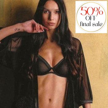 Ajour Enjoue Sheer Demi Bra BM5-Anna Bella Fine Lingerie-Black-32-B