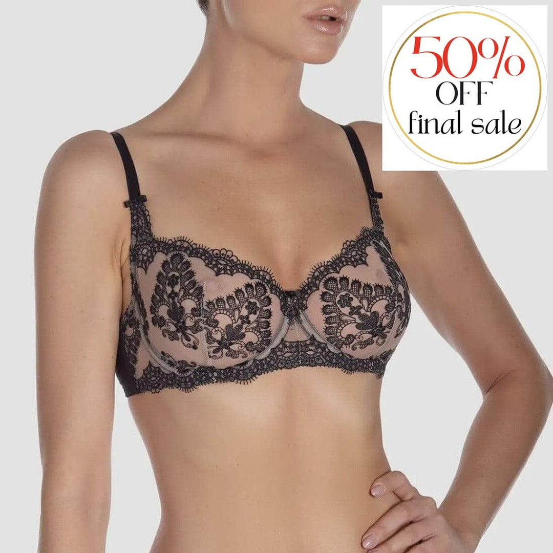Ajour Flat White Non Padded UW Bra BM7-Bras-Ajour-Smoky Black-34-B-Anna Bella Fine Lingerie, Reveal Your Most Gorgeous Self!