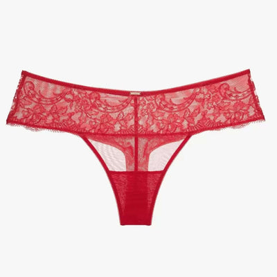 Ajour Gelato Brazilian Thong in Red C170-Anna Bella Fine Lingerie-Red-Small-