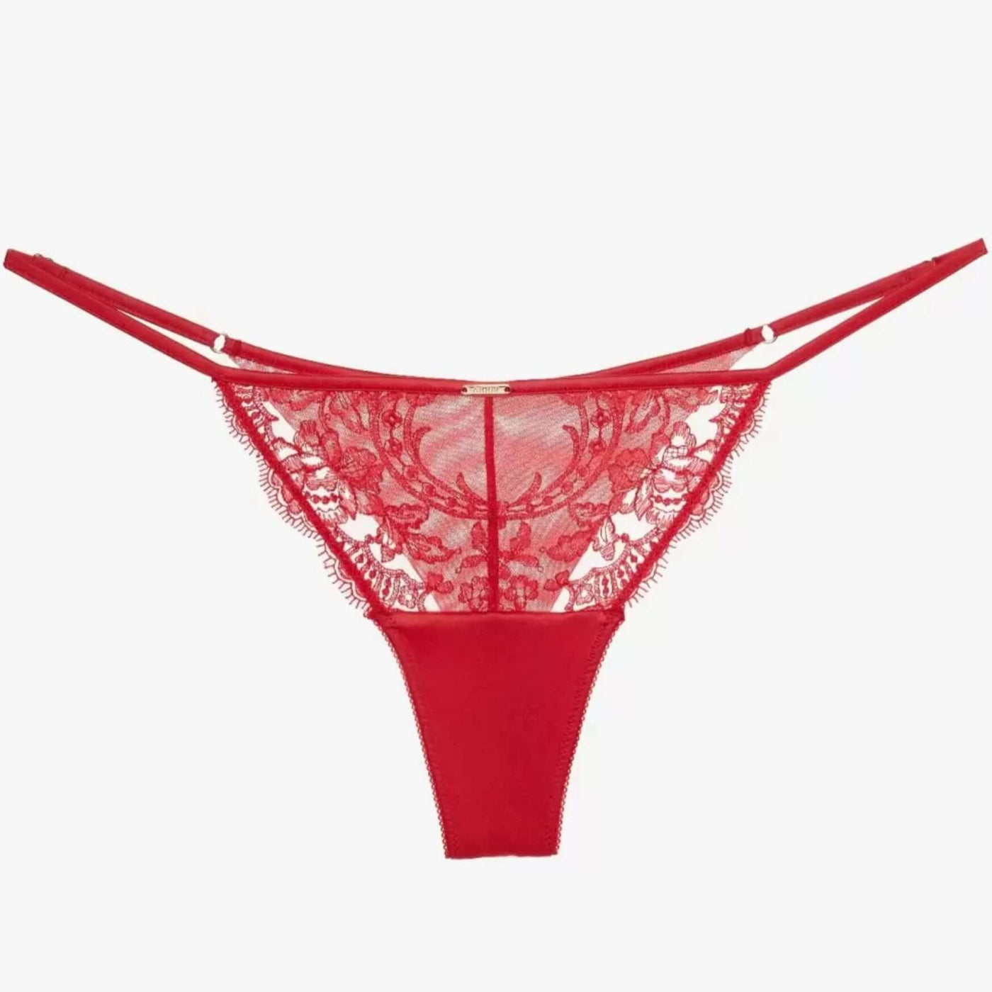 Ajour Gelato Lace G-String in Red C226A-Anna Bella Fine Lingerie-Red-XSmall-