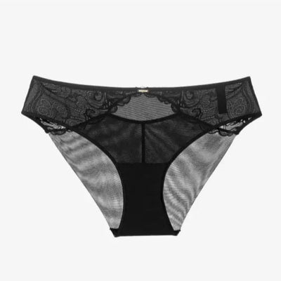 Ajour Las Ventas Seamless Back Panties T88-Anna Bella Fine Lingerie-Black-Small-