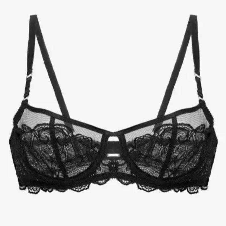 Ajour Las Ventas UW Balconette Bra BM12-Anna Bella Fine Lingerie-Black-34-B