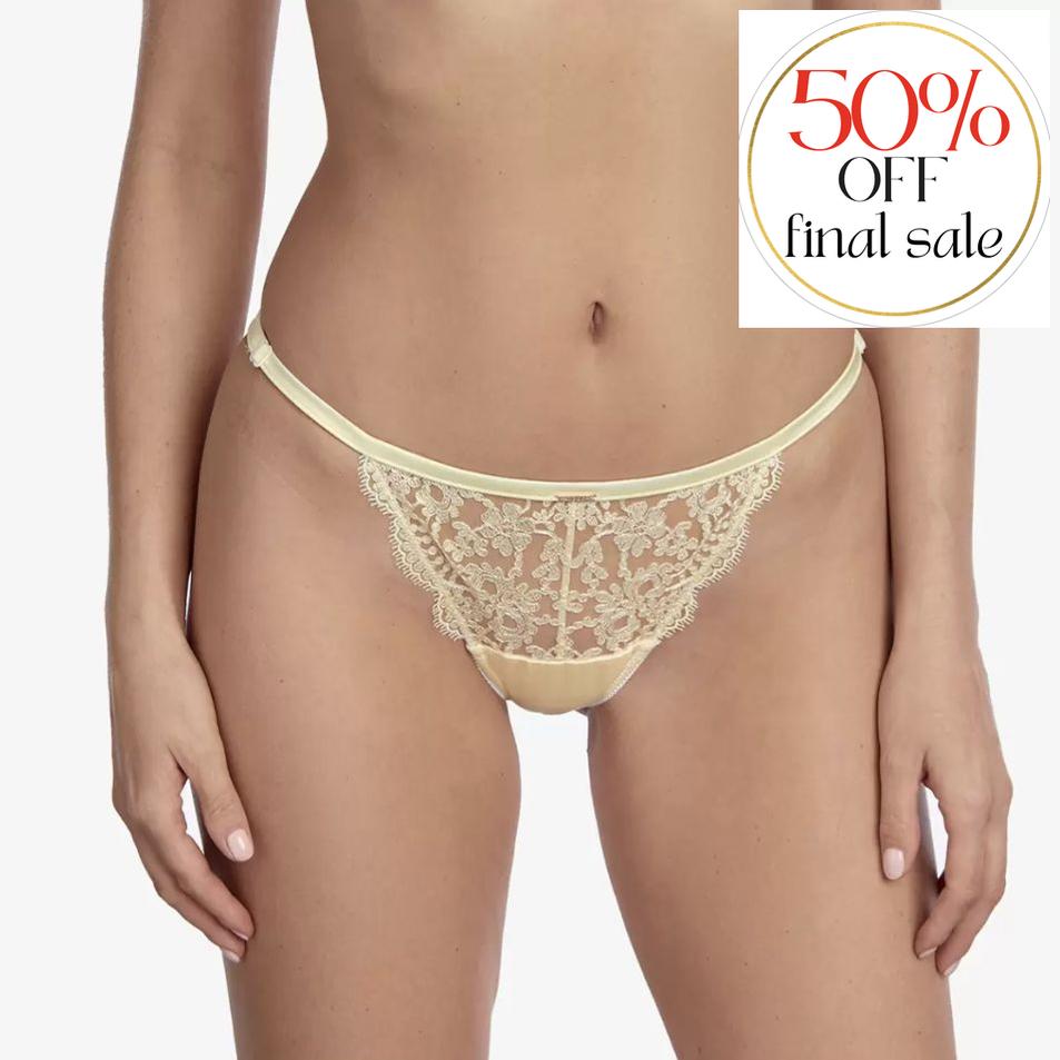 Ajour Lyceum Adjustable G-String C226a in Cream-Anna Bella Fine Lingerie-Cream-XSmall-