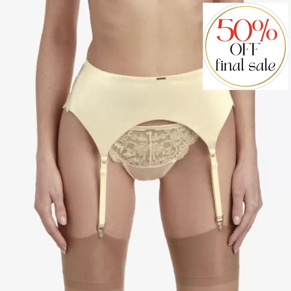 Ajour Lyceum Garter Belt PJ1 in Cream-Anna Bella Fine Lingerie-Cream-XSmall-