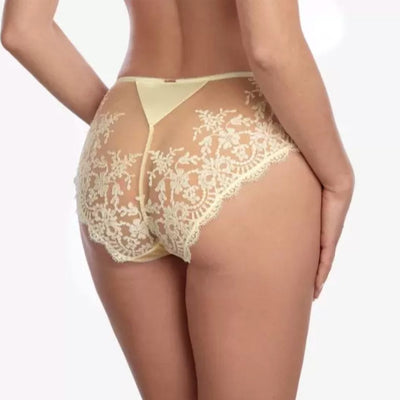 Ajour Lyceum Lace Back Panties T8 in Cream-Panties-Ajour-Cream-Small-Anna Bella Fine Lingerie, Reveal Your Most Gorgeous Self!