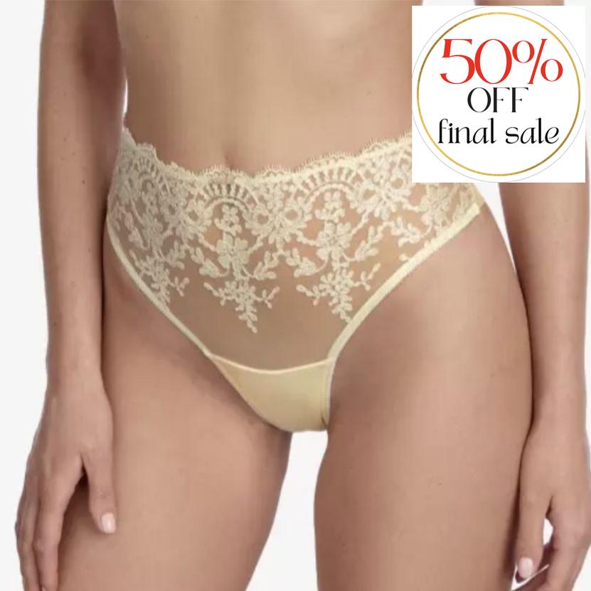 Ajour Lyceum Seamless Back Brazilian Thong C171 in Cream-Panties-Ajour-Cream-XSmall-Anna Bella Fine Lingerie, Reveal Your Most Gorgeous Self!