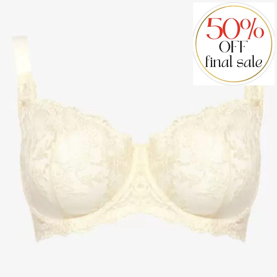 Ajour Lyceum UW Vertical Seam Bra BM7 in Cream-Bras-Ajour-Cream-32-E-Anna Bella Fine Lingerie, Reveal Your Most Gorgeous Self!
