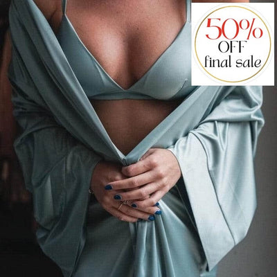 Ajour Madeleine Kimono robe KIM2-Robes-Ajour-Sea Green-XSmall/Small-Anna Bella Fine Lingerie, Reveal Your Most Gorgeous Self!