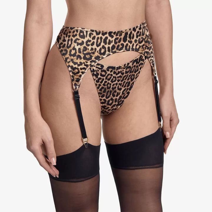 Ajour Mirage Garter Belt in Animal Print PJ1-Garter Belt-Ajour-Animal Print-XSmall-Anna Bella Fine Lingerie, Reveal Your Most Gorgeous Self!
