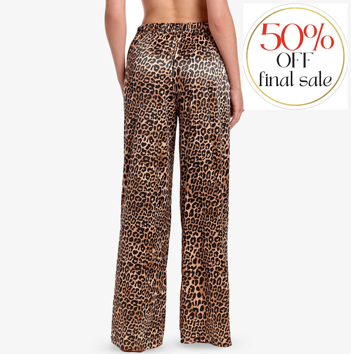 Ajour Mirage Satin Cami &amp; Lounge Pant shj5 hrj11-Loungewear-Ajour-Animal Print-XSmall-Anna Bella Fine Lingerie, Reveal Your Most Gorgeous Self!
